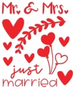 Hochzeit Set Bügelbild